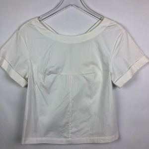 J.Crew | White Zipper Detail Business Basic | XXS